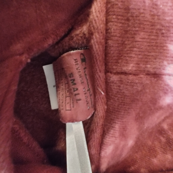 Champion Reverse Weave Tie Dye Red Sweatshirt Pullover Size Small - Picture 7 of 11